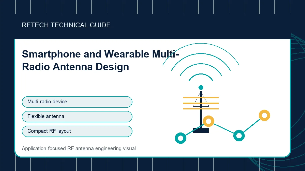 Smartphone and Wearable Multi-Radio Antenna Design technical illustration for RF antenna applications