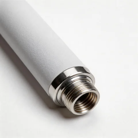 GL-2458V-8 fiberglass omni antenna connector and mounting detail view