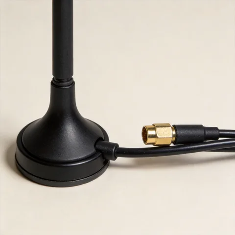 GL-DY016W-2400 magnetic mount antenna connector and mounting detail view