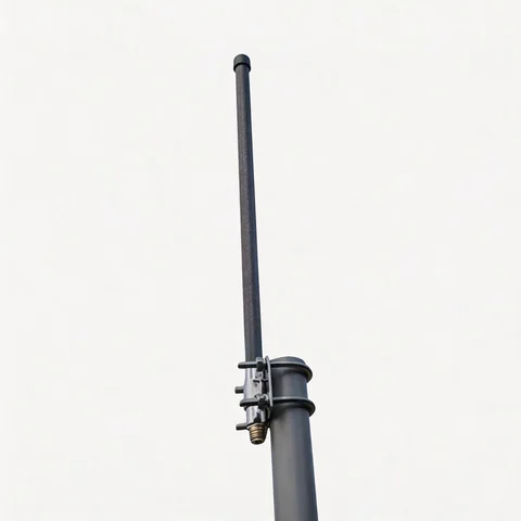 GL-DY1922V11 fiberglass omni antenna connector and mounting detail view