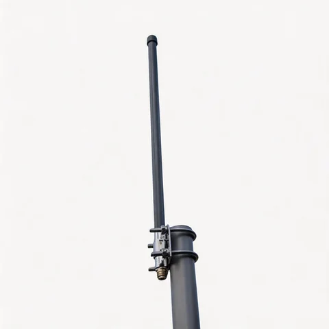 GL-DY1922V6 fiberglass omni antenna connector and mounting detail view