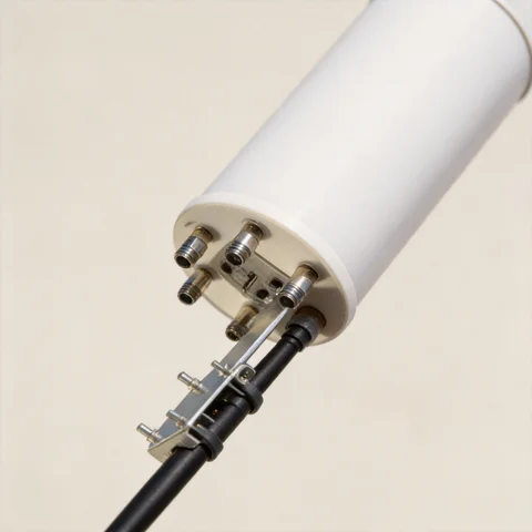 GL-DY2458V48 MIMO antenna connector and mounting detail view