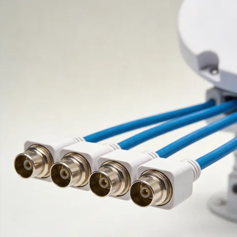 GL-DY7027HV MIMO antenna connector and mounting detail view
