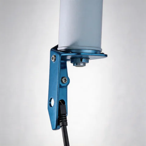 GL-DY7027V5 fiberglass omni antenna connector and mounting detail view