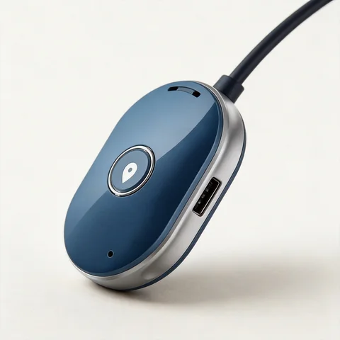 GL-DYCA-WD01 GPS tracker connector and mounting detail view