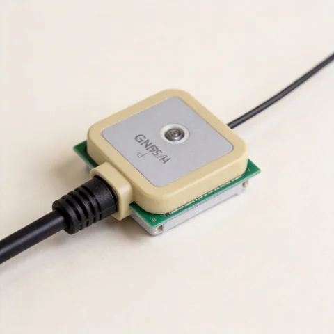 GL046-25 GPS/GNSS antenna connector and mounting detail view