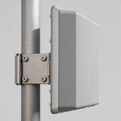GL1727D-15 Dual Polarization 4G Panel Antenna connector and mounting detail view