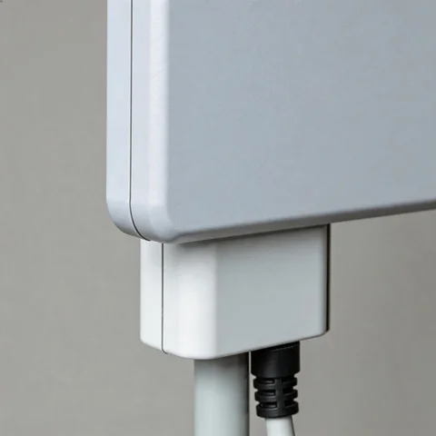 GL24V30-14 2.4G flat panel antenna Part Number connector and mounting detail view