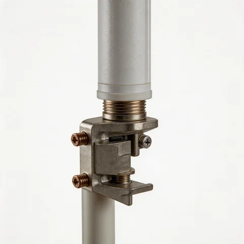 GLC9FG6E fiberglass omni antenna connector and mounting detail view