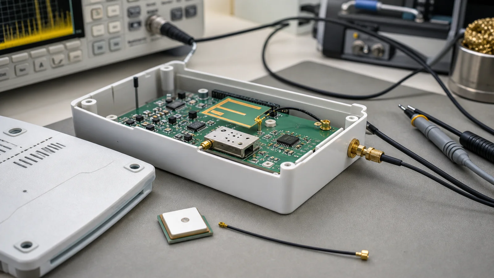 Embedded antenna layout review with ceramic chip and PCB antenna options