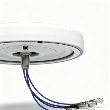 GL-DY380512V3 omni ceiling mount antenna connector and mounting detail view