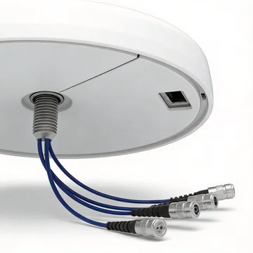 GL-DY7027H3 omni ceiling mount antenna connector and mounting detail view