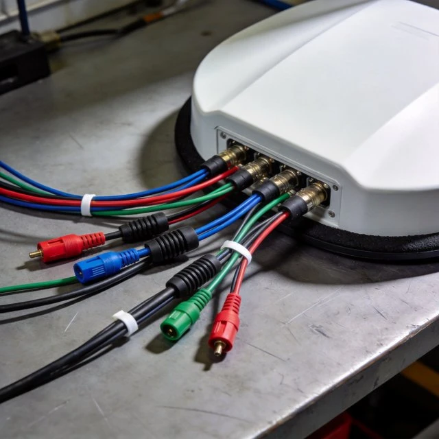 Roof-Mounted Multi-Function Antennas for Automotive Terminals automotive roof antenna cable harness integration blog image