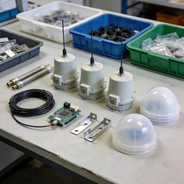 Sustainable antenna component teardown with RF hardware and recyclable materials