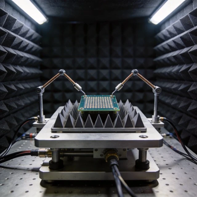 Terahertz (THz) Array Antennas for 6G THz phased array in an anechoic chamber blog image