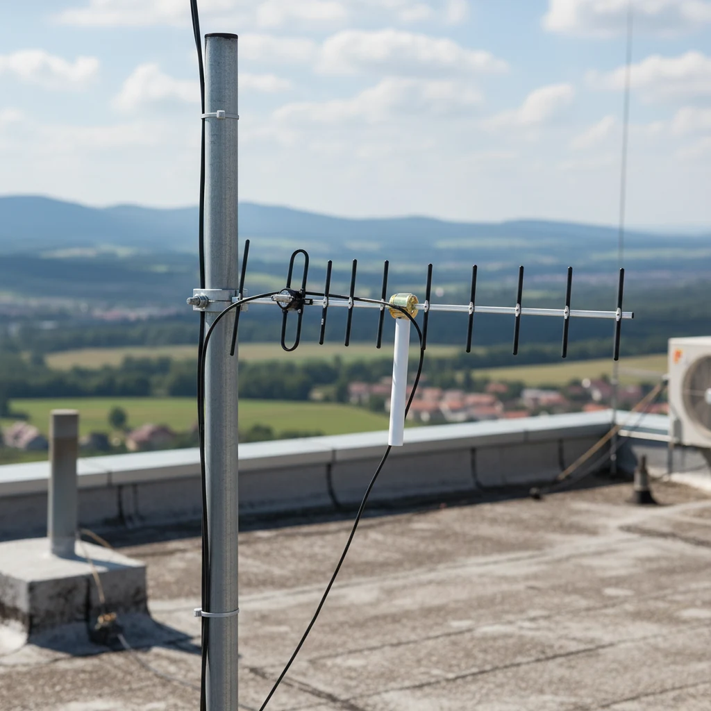GL-DY230D antenna rooftop installation scene