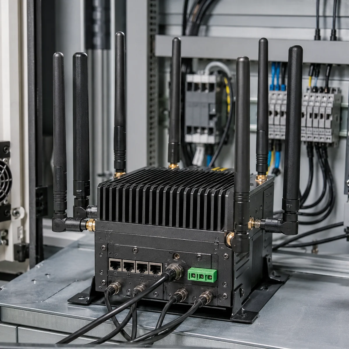 Low-loss cable and connector setup for 5G MIMO antennas