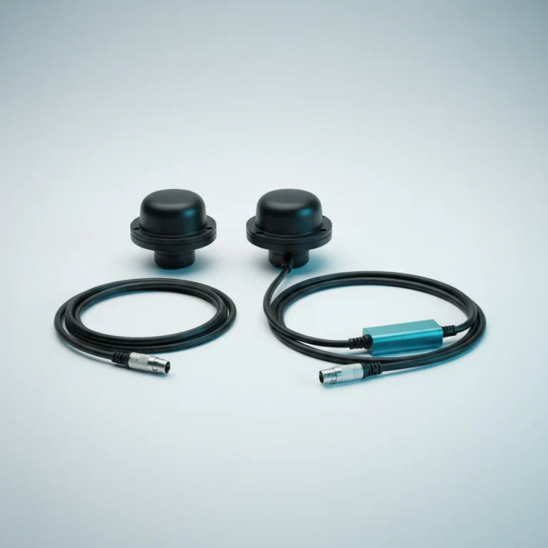 Active vs passive GPS antennas, one with an inline low-noise amplifier