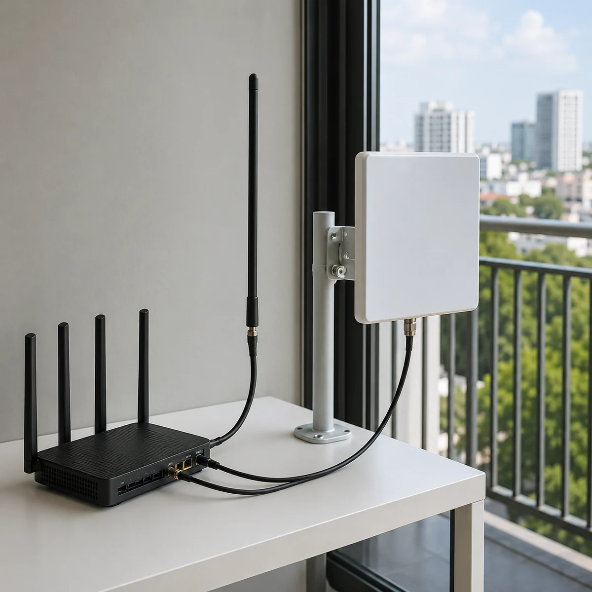 Omni and directional 5G antenna choices for home router installation