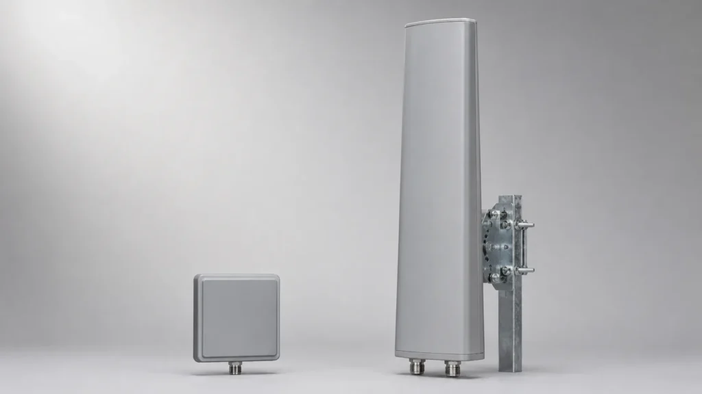 General panel antenna versus tall sector antenna form factor comparison