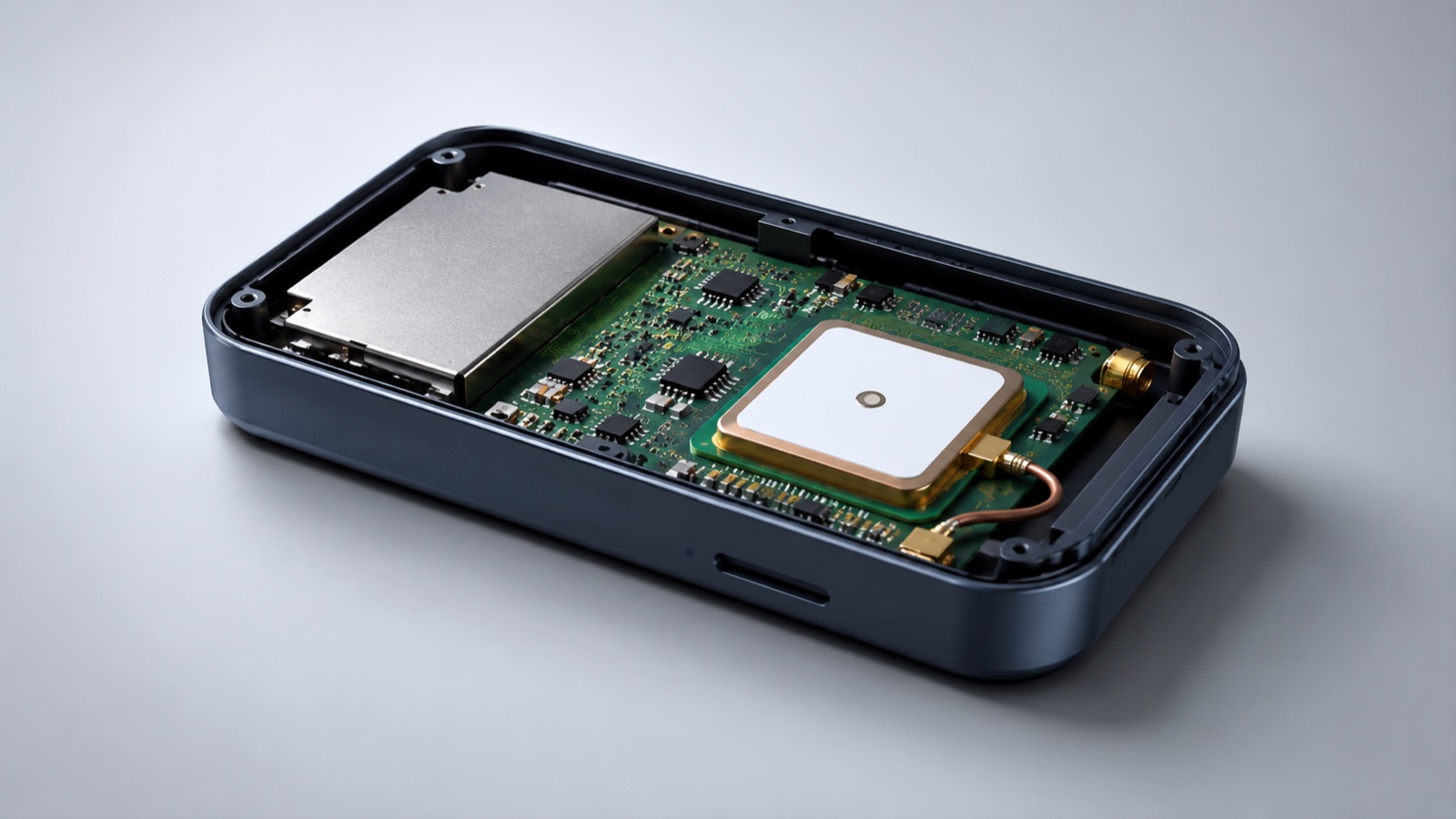 Compact patch antenna integrated on a PCB