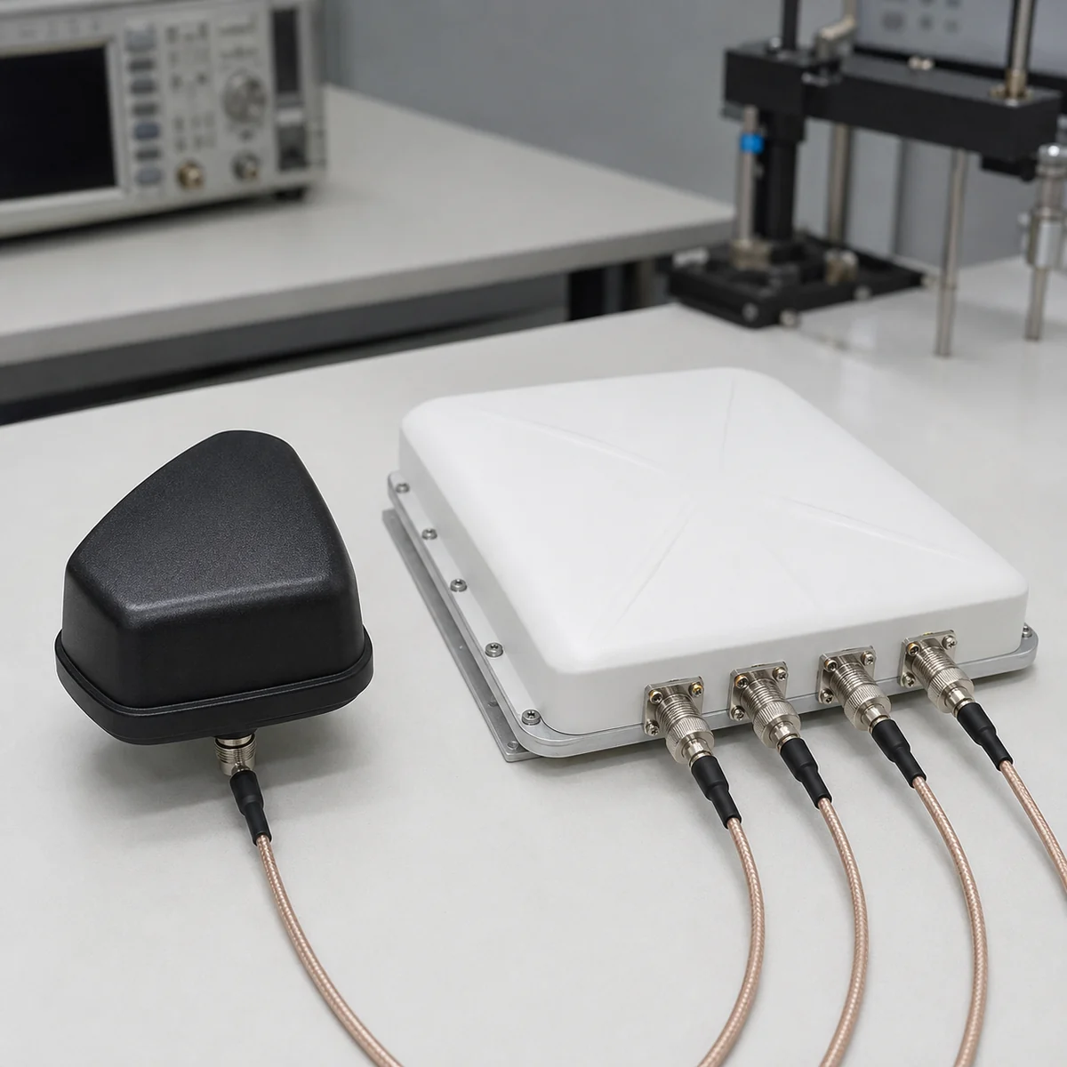 MIMO antenna and single SISO antenna signal path comparison