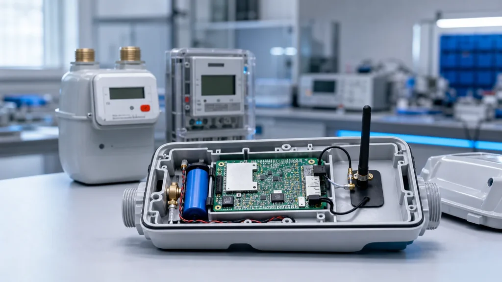 868 MHz antenna options integrated into smart utility meters