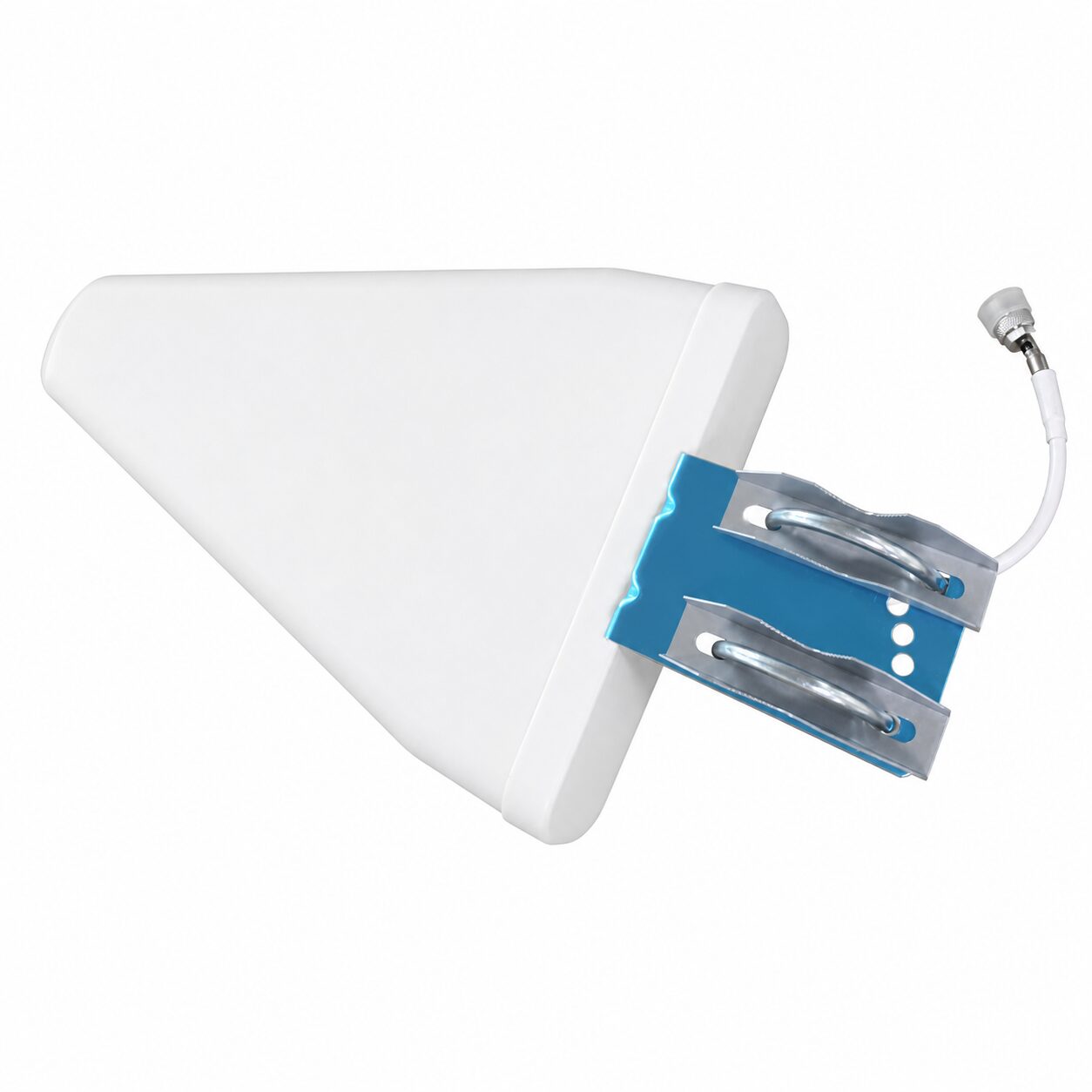 GLDY904-2 white 698-2700 MHz panel antenna with mounting bracket and N female connector