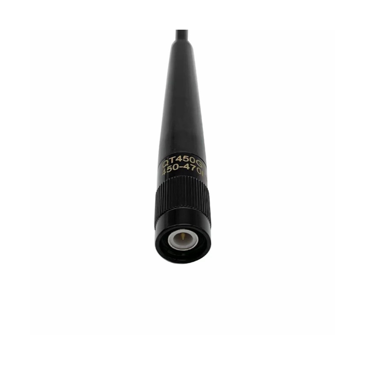 GLQT450GT black 450-470 MHz flexible whip antenna with TNC male connector