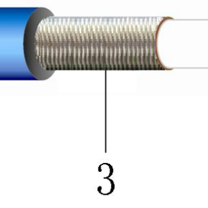 GLLX50086 coaxial cable cross-section illustration