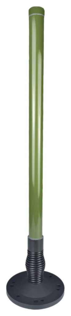 225-400 MHz UHF Omnidirectional Antenna with NATO 4-Hole Base - GLU4FG3NTO