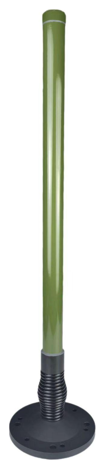 GLU4FG3NTO 225-400 MHz omnidirectional antenna with 4 Hole NATO spring base