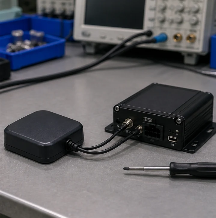 GL-DY010L GPS/GNSS antenna connector and mounting detail view