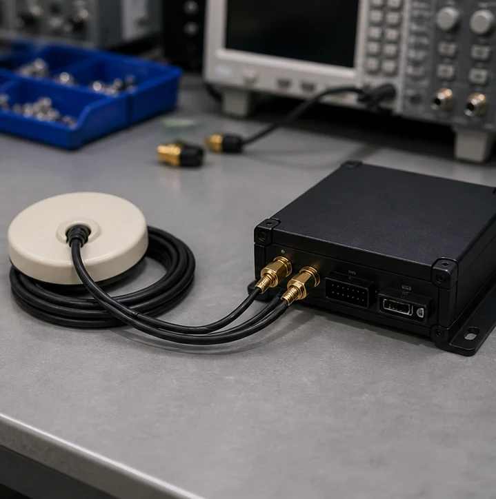 GL-DY046M GPS/GNSS antenna connector and mounting detail view