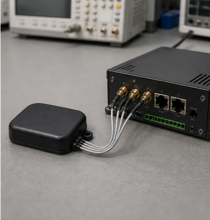 GL-DY056 GPS/GNSS antenna connector and mounting detail view