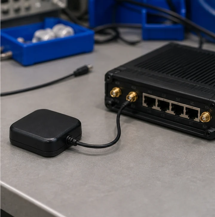 GL-DY057 GPS/GNSS antenna connector and mounting detail view