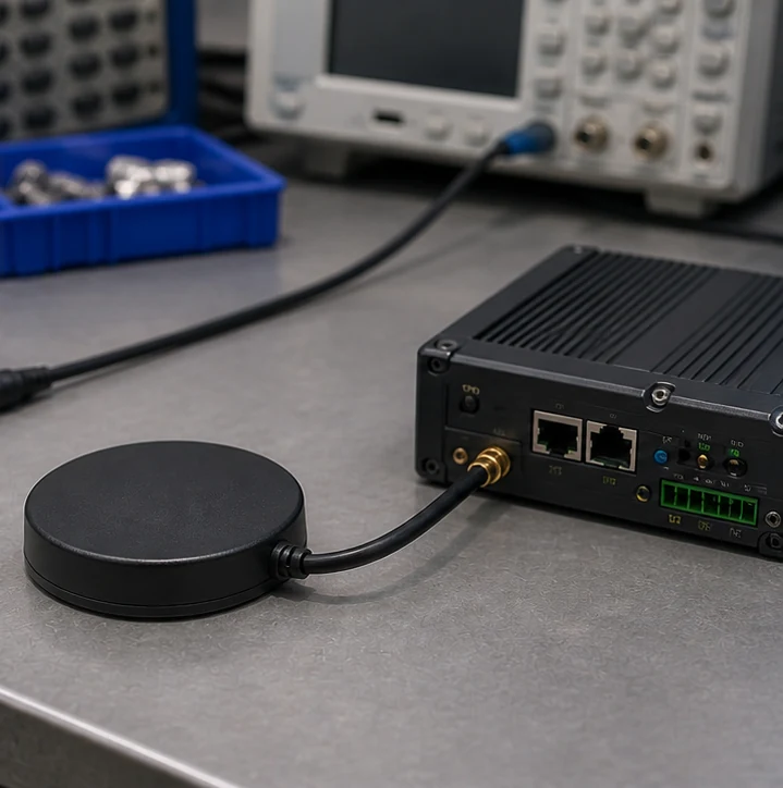 GL-DY305 GPS/GNSS antenna connector and mounting detail view