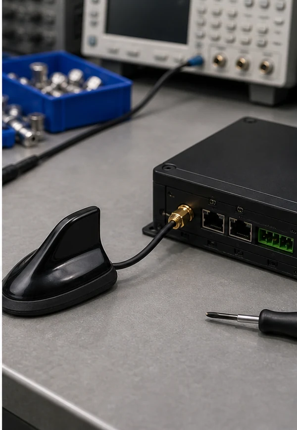 GL009 GPS/GNSS antenna connector and mounting detail view
