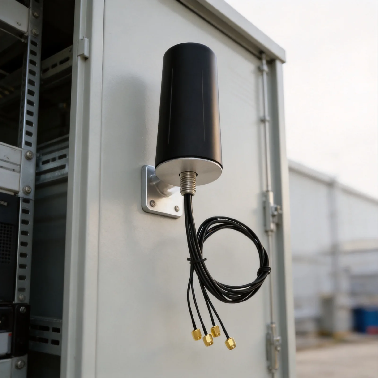 GL009C-4 GPS/GNSS cellular WiFi combo antenna connector and mounting detail view