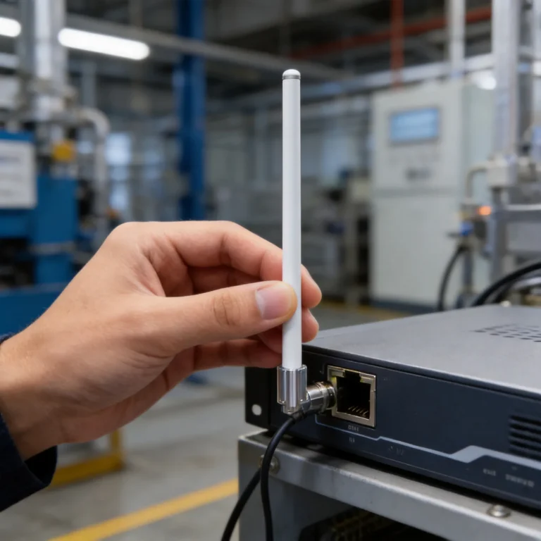 GL400V-6 380-450MHz Fiberglass Antenna 6 N Female Pole Mount 321250 application scene image 1