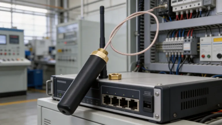 GL868915 868-915MHz Fiberglass Antenna 3 SMA Male Connector Mount application scene image 1