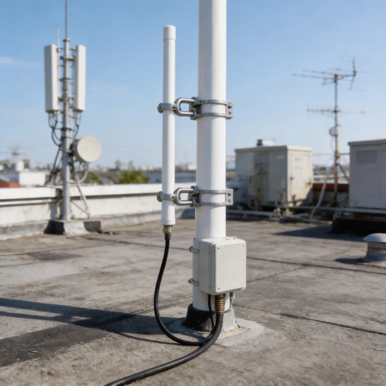 GLF8090 824-960MHz Fiberglass Antenna 6dBi SMA Male Pole Mount application scene image 3